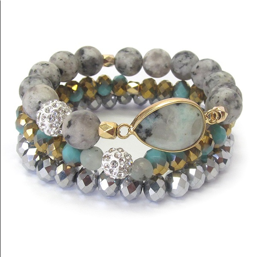 Multi colored stretch bracelets-each is a group